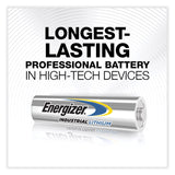 Energizer® Industrial Lithium AAA Battery, 1.5 V, 4/Pack (EVELN92PK) Pack of 4