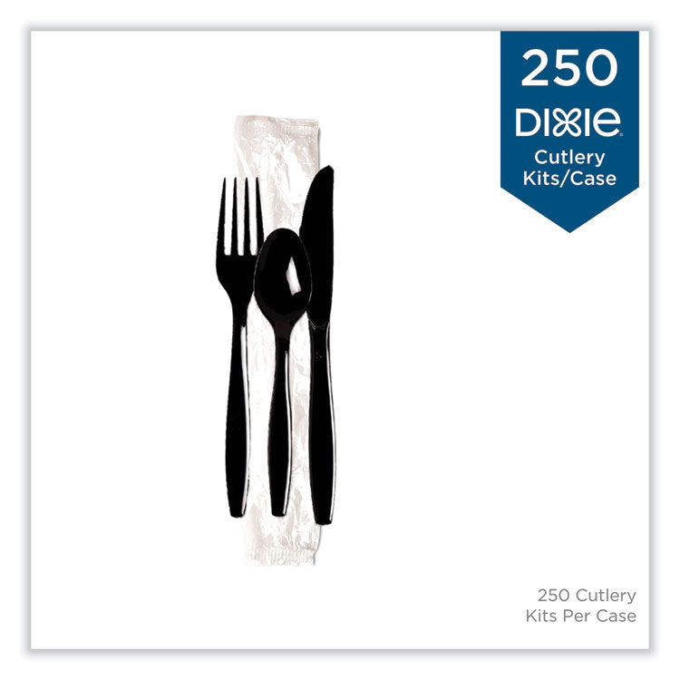 Dixie® Individually Wrapped Heavyweight Cutlery Set, Fork/Knife/Spoon, 250/Carton (DXECH56C7)