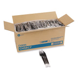 Dixie® Individually Wrapped Heavyweight Cutlery Set, Fork/Knife/Spoon, Plastic, Black, 250/Carton (DXECH56C7) Case of 250