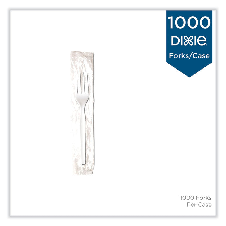 Dixie® Mediumweight Polypropylene Cutlery, Forks, White, 1,000/Carton (DXEFM23C7)