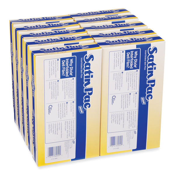 Dixie® Satin-Pac High Density Polyethylene Deli Film Sheets, 10 x 10.75, Clear, 1,000/Pack, 10 Packs/Carton (DXES10)