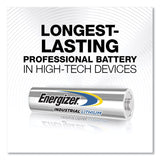 Energizer® Industrial Lithium AAA Battery, 1.5 V, 4/Pack, 6 Packs/Box (EVELN92BX) Box of 6