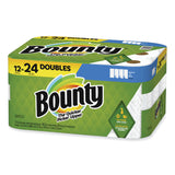 Bounty® Select-a-Size Kitchen Roll Paper Towels, 2-Ply, 5.9 x 11, White, 90 Sheets/Double Roll, 12 Rolls/Carton (PGC08664)