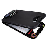 Saunders DeskMate II with Calculator, 0.5" Clip Capacity, Holds 8.5 x 11 Sheets, Black (SAU00534) Each