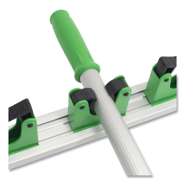 Unger® Hang Up Cleaning Tool Holder, 28w x 3.15d x 2.17h, Silver/Green (UNGHO700EA) Each