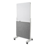 Quartet® Agile Glass Dry-Erase Easel, 25.5 x 60.5, White Surface (QRTQ293066W)