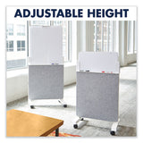 Quartet® Agile Glass Dry-Erase Easel, 25.5 x 60.5, White Surface (QRTQ293066W)