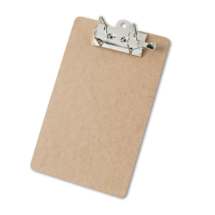 Saunders Recycled Hardboard Archboard Clipboard, 2.5" Clip Capacity, Holds 8.5 x 11 Sheets, Brown (SAU05712) Each