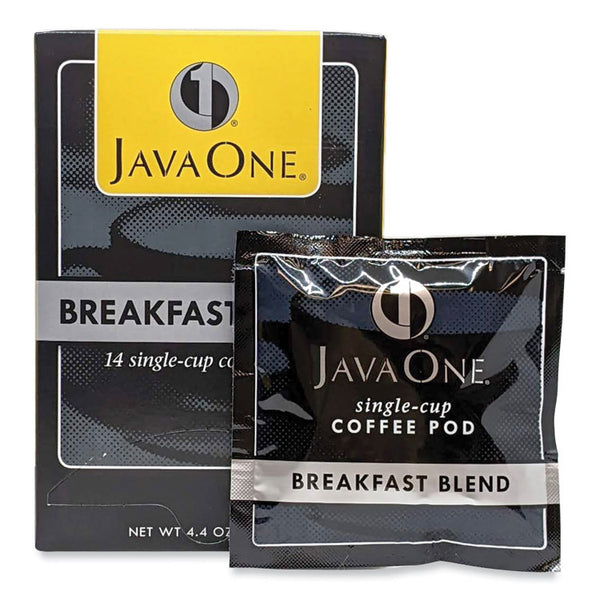 Java One® Coffee Pods, Breakfast Blend, Single Cup, 14/Box (JAV30220)