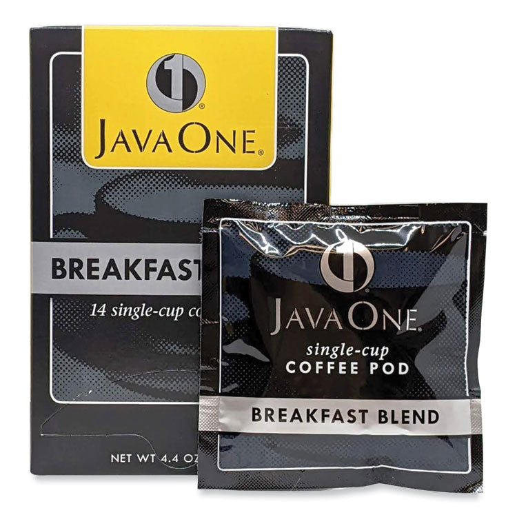 Java One® Coffee Pods, Breakfast Blend, Single Cup, 14/Box (JAV30220) Box of 14