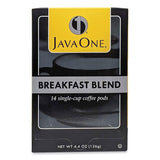 Java One® Coffee Pods, Breakfast Blend, Single Cup, 14/Box (JAV30220) Box of 14