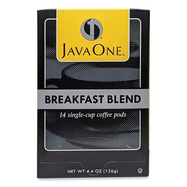 Java One® Coffee Pods, Breakfast Blend, Single Cup, 14/Box (JAV30220)