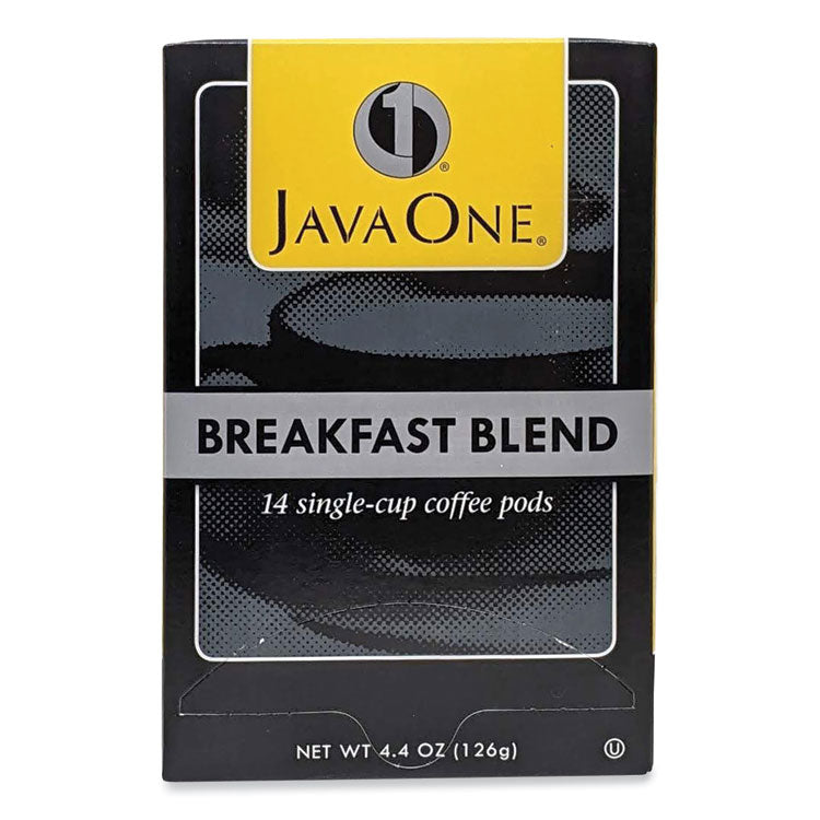 Java One® Coffee Pods, Breakfast Blend, Single Cup, 14/Box (JAV30220) Box of 14