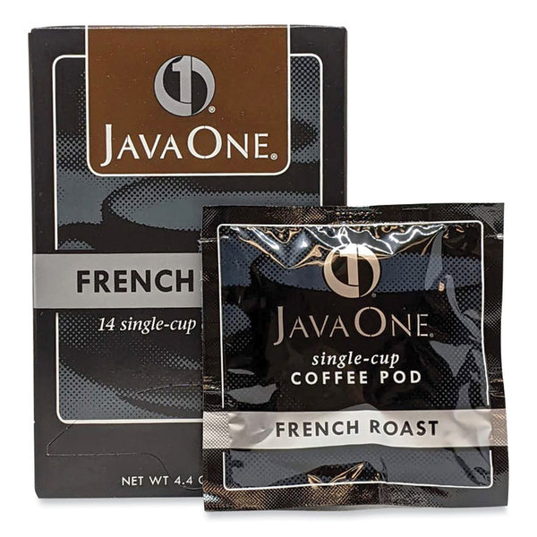 Java One® Coffee Pods, French Roast, Single Cup, 14/Box (JAV30800)