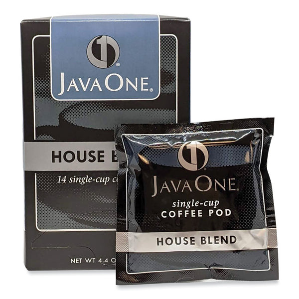 Java One® Coffee Pods, House Blend, Single Cup, 14/Box (JAV40300)