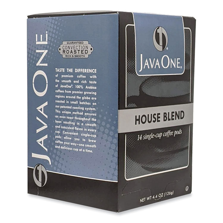 Java One® Coffee Pods, House Blend, Single Cup, 14/Box (JAV40300) Box of 14