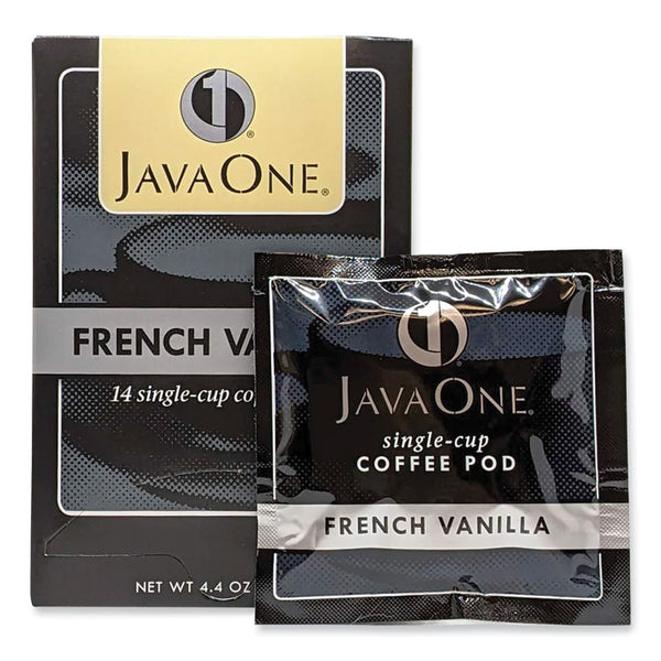 Java One® Coffee Pods, French Vanilla, Single Cup, 14/Box (JAV70400)