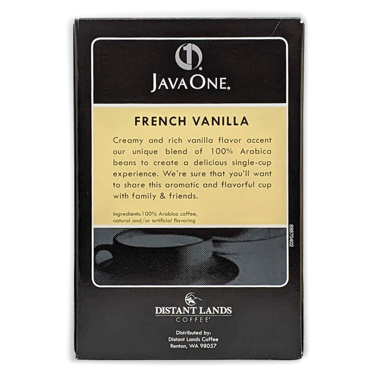 Java One® Coffee Pods, French Vanilla, Single Cup, 14/Box (JAV70400) Box of 14