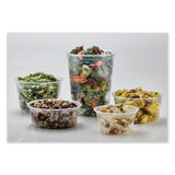 Fabri-Kal® Microwavable Deli Containers, 12 oz, 4.6 Diameter x 2.3 h, Clear, Plastic, 500/Carton (FABPK12SC)