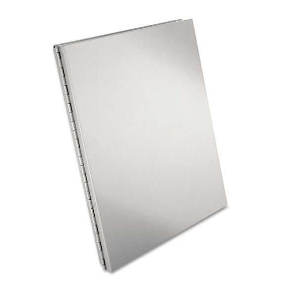 Saunders Snapak Aluminum Side-Open Forms Folder, 0.5" Clip Capacity, Holds 8.5 x 11 Sheets, Silver (SAU10517) Each