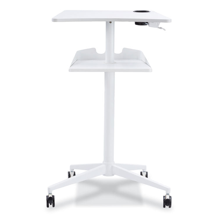 Safco® VUM Mobile Workstation, 30.75" x 22.28" x 36.12" to 48.25", White, Ships in 1-3 Business Days (SAF1944WH)