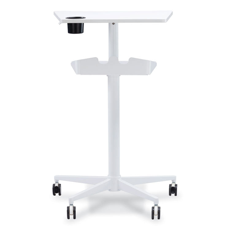 Safco® VUM Mobile Workstation, 30.75" x 22.28" x 36.12" to 48.25", White, Ships in 1-3 Business Days (SAF1944WH)