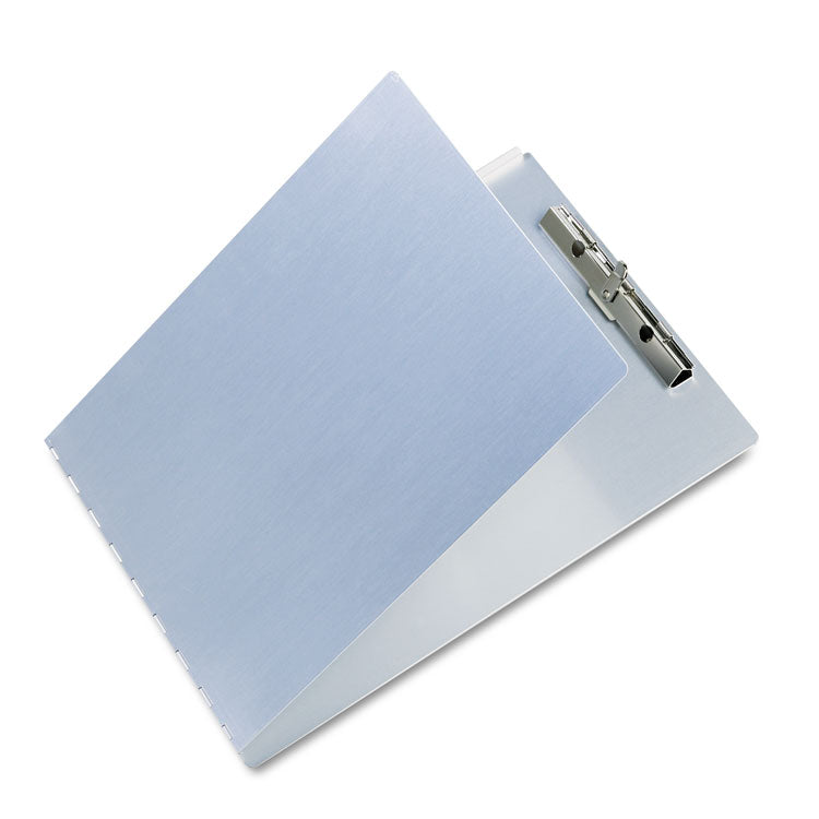 Saunders Aluminum Clipboard with Writing Plate, 0.5" Clip Capacity, Holds 8.5 x 11 Sheets, Silver (SAU12017) Each