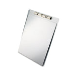 Saunders Aluminum Clipboard with Writing Plate, 0.5" Clip Capacity, Holds 8.5 x 11 Sheets, Silver (SAU12017) Each