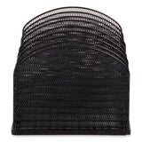 Safco® Onyx Mesh Desk Organizer, 8 Upright Sections, Letter to Legal Size Files, 19.25 x 10.87 x 8.5, Black, Ships in 1-3 Bus Days (SAF3212BLKD) Each