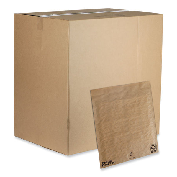 Pregis® EverTec Curbside Recyclable Padded Mailer, #5, Kraft Paper, Self-Adhesive Closure, 12 x 15, Brown, 100/Carton (PGS4083816) Case of 100