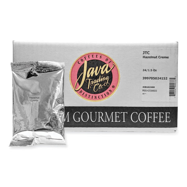 Distant Lands Coffee Coffee Portion Packs, 1.5oz Packs, French Roast, 42/Carton (JAV308042)