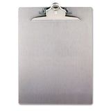 Saunders Recycled Aluminum Clipboard with High-Capacity Clip, 1" Clip Capacity, Holds 8.5 x 11 Sheets, Silver (SAU22517) Each