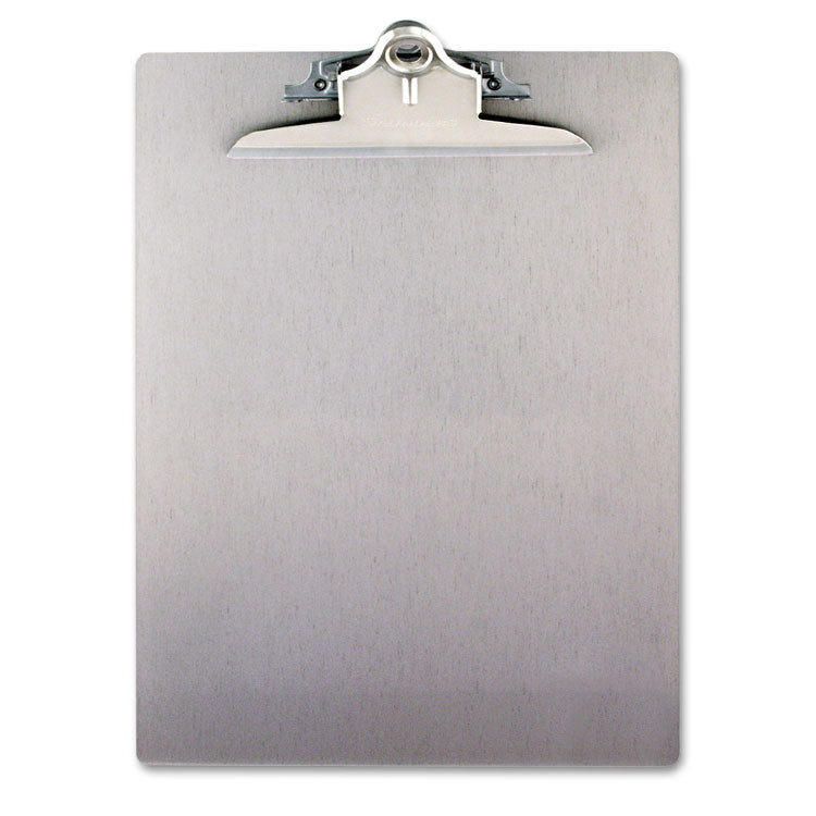 Saunders Recycled Aluminum Clipboard with High-Capacity Clip, 1" Clip Capacity, Holds 8.5 x 11 Sheets, Silver (SAU22517) Each