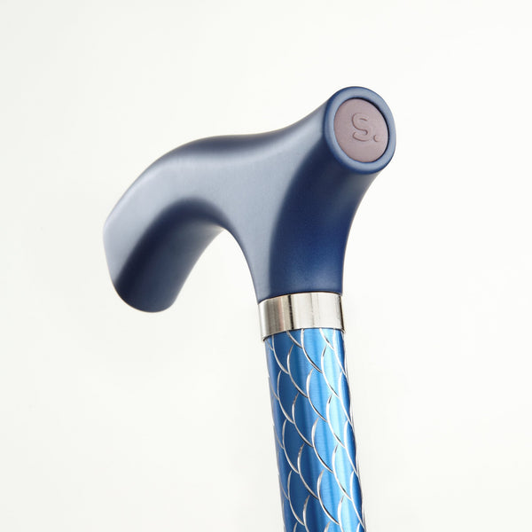 Switch Sticks® Folding Cane Aluminum 32 to 37 Inch Height Azure Blue (1050005_EA) 1/EA