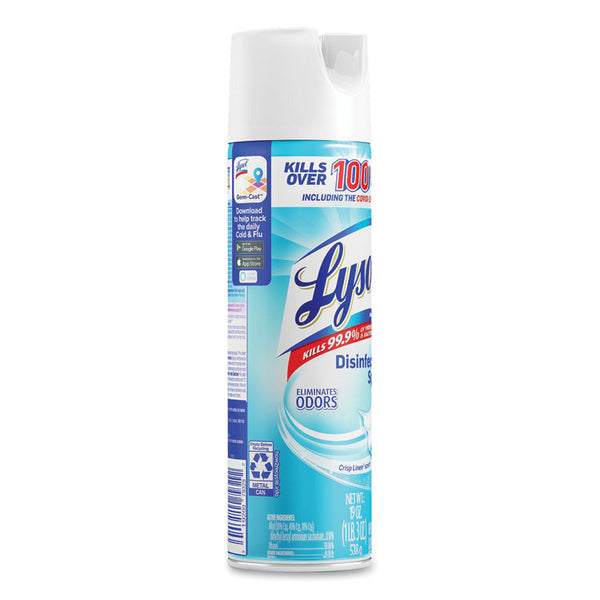 LYSOL® Brand Disinfectant Spray, Crisp Linen Scent, 19 oz Aerosol Spray (RAC79329)
