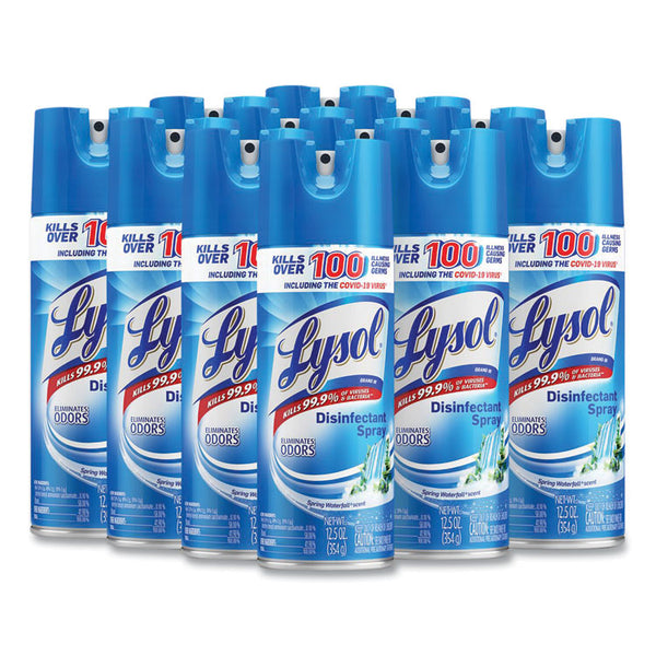 LYSOL® Brand Disinfectant Spray, Spring Waterfall Scent, 12.5 oz Aerosol Spray (RAC02845EA)