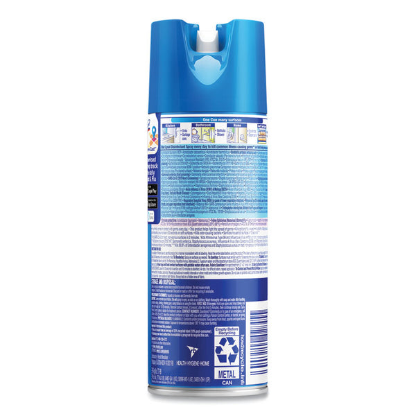 LYSOL® Brand Disinfectant Spray, Spring Waterfall, Liquid, 12.5 oz Aerosol Spray, 12/Carton (RAC02845)