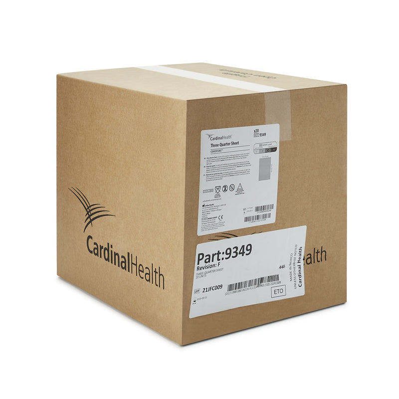 Cardinal General Purpose Drape Three-Quarter Drape 57 W X 76 L Inch Sterile (269986_EA) 1/EA