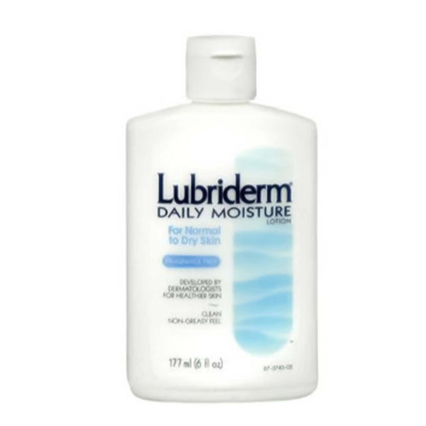Lubriderm® Hand and Body Moisturizer 6 oz. Bottle Unscented Lotion CHG Compatible (695070_CS) 12/CS