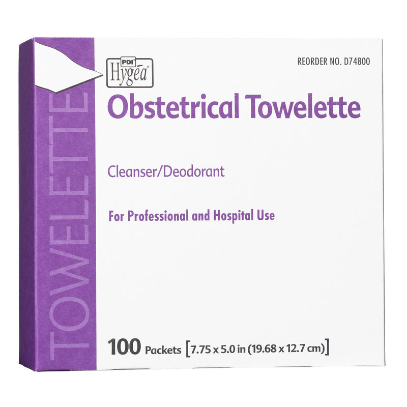 Hygea® Obstetrical Cleansing Towelette Individual Packet Scented 100 Count (544410_EA) 1/EA