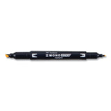 Tombow® Mono® Highlighters, Golden Yellow Ink, Bullet/Chisel Tip, Golden Yellow Barrel, 10/Box (TOM56410) Box of 10