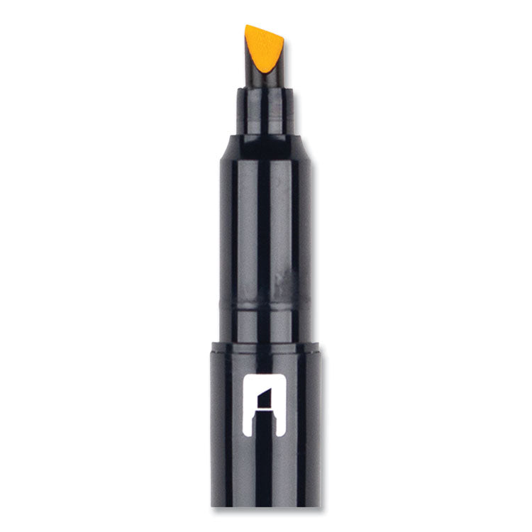 Tombow® Mono® Highlighters, Golden Yellow Ink, Bullet/Chisel Tip, Golden Yellow Barrel, 10/Box (TOM56410) Box of 10