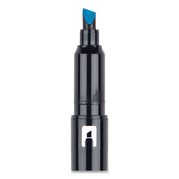 Tombow® Mono® Highlighters, Skyblue Ink, Bullet/Chisel Tip, Skyblue Barrel, 10/Box (TOM56413) Box of 10