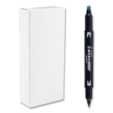 Tombow® Mono® Highlighters, Skyblue Ink, Bullet/Chisel Tip, Skyblue Barrel, 10/Box (TOM56413) Box of 10