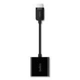 Belkin® HDMI to VGA Adapter with Micro-USB Power, 9.8", Black (BLKAV10170BT)
