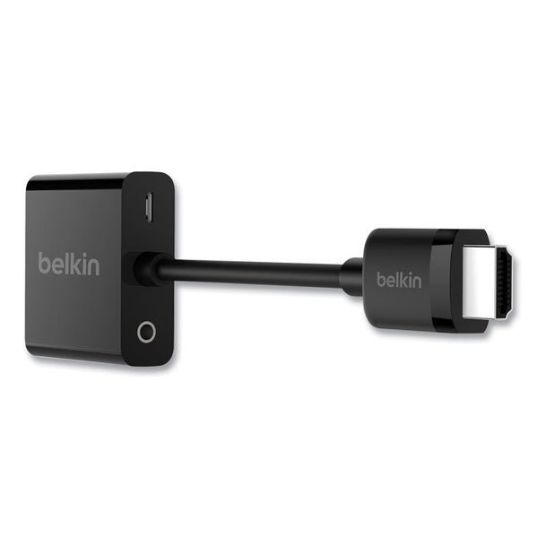 Belkin® HDMI to VGA Adapter with Micro-USB Power, 9.8", Black (BLKAV10170BT)