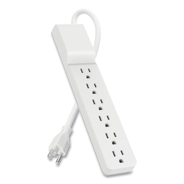 Belkin® Home/Office Surge Protector, 6 AC Outlets, 6 ft Cord, 720 J, White (BLKBE10600006CM)