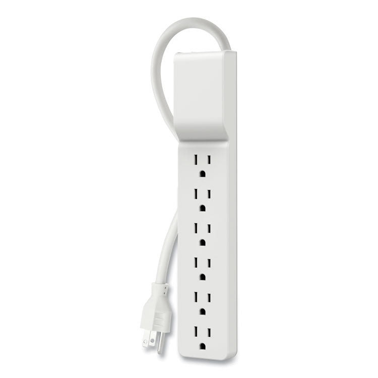 Belkin® Home/Office Surge Protector, 6 AC Outlets, 6 ft Cord, 720 J, White (BLKBE10600006CM)