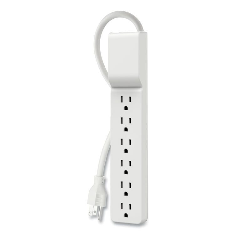 Belkin® Home/Office Surge Protector, 6 AC Outlets, 6 ft Cord, 720 J, White (BLKBE10600006CM) Each