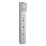 Belkin® Home/Office Surge Protector, 7 AC Outlets, 12 ft Cord, 2,160 J, White (BLKBE10720012)